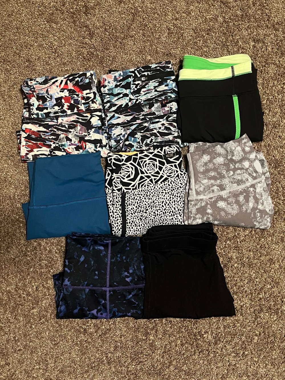 Lululemon Leggings Bundle Size 8 | 8 Pairs Mixed Prints & Colors | $150 Lot